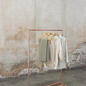 Original Copper Pipe Clothing Rail / Garment Rack / Clothes Storage image 8