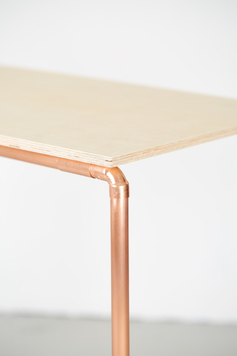 Copper and Birch Plywood Desk image 2