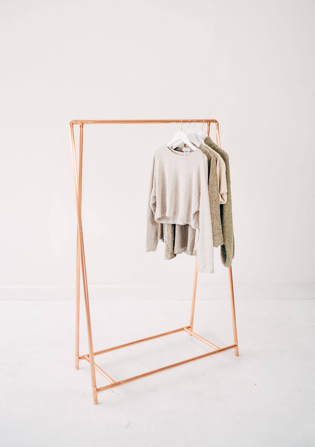 Copper Pipe A Frame Clothing Rail / Garment Rack / Clothes Storage - Etsy