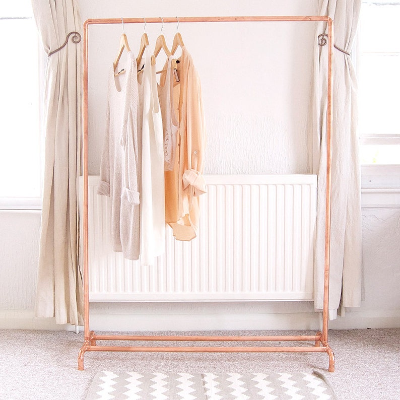 Original Copper Pipe Clothing Rail / Garment Rack / Clothes Storage image 5