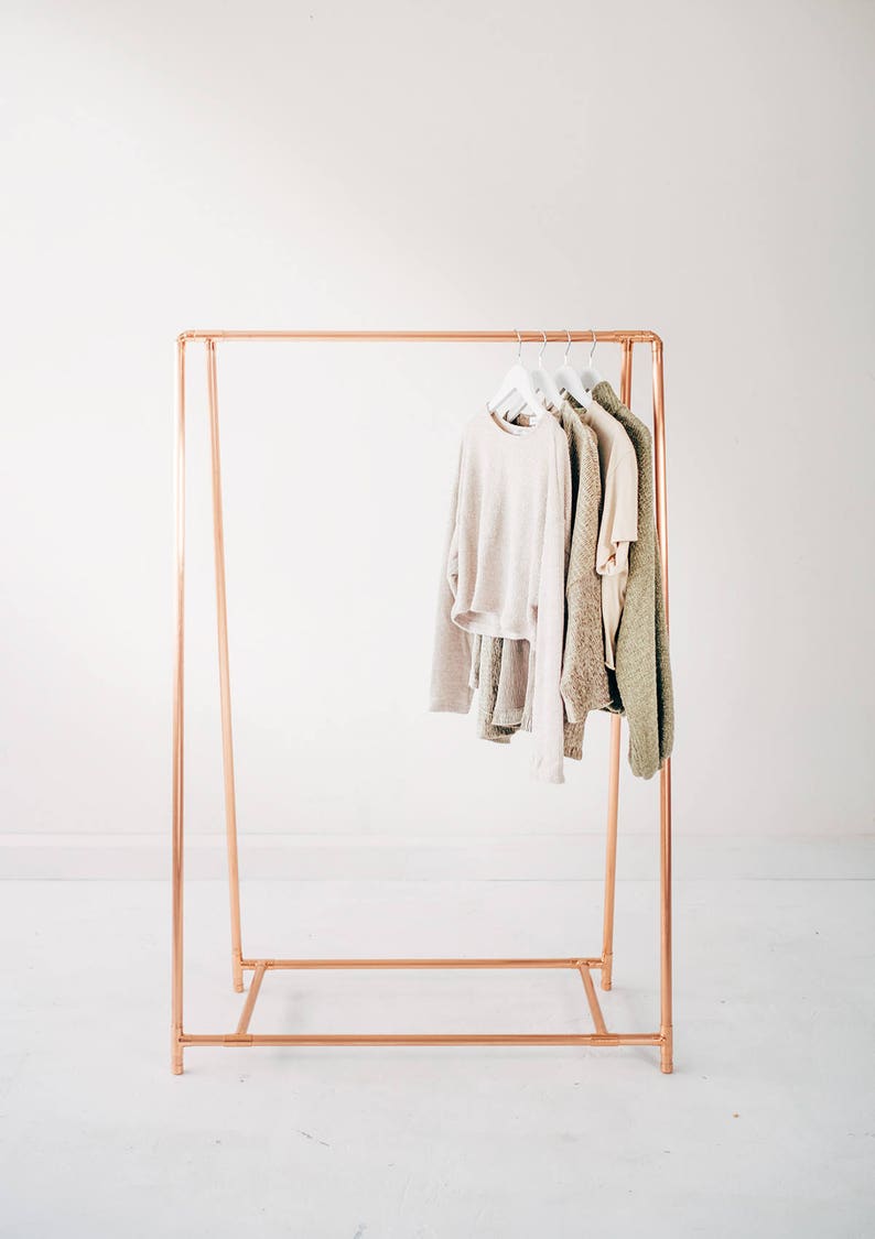 Copper Pipe A Frame Clothing Rail / Garment Rack / Clothes Storage