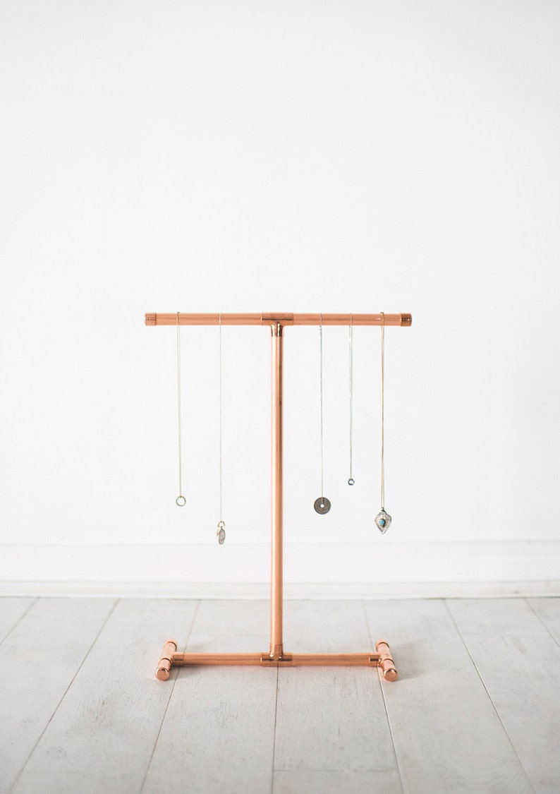 Copper Pipe Jewellery Stand for Necklaces Etsy