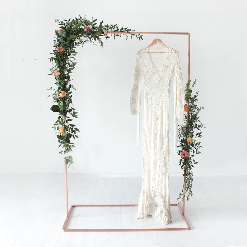 Copper Wedding Backdrop Archway Frame for Flowers & Garlands image 2