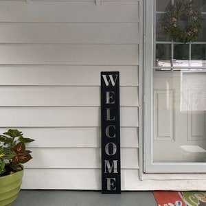 Vertical Welcome Sign for the Home | Rustic Chic | Family | Housewarming | Gift |  #1005w