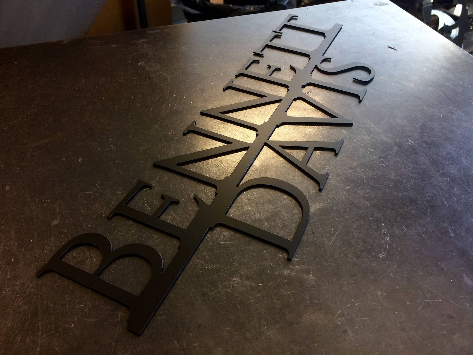 Custom Metal Name Sign Metal Wall Art Personalized Last Etsy