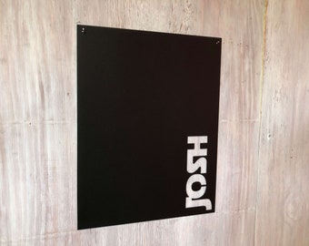 Tablero magnético de fuente galáctica de 14 x 18 pulgadas / Letrero de metal personalizado / Decoración del hogar personalizada / Arte de pared de metal / Decoración del hogar / N.º 1208