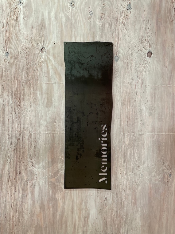 Memories Magnet Board 10in x 30in | Metal Address Sign | House Sign | Metal Wall Art | Home Decor | Rustic | Christmas Gift | #1203a