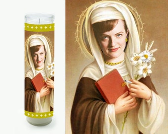 Peggy Olson Prayer Candle - Mad Men Gift - Religious Style Candle - Fan Art