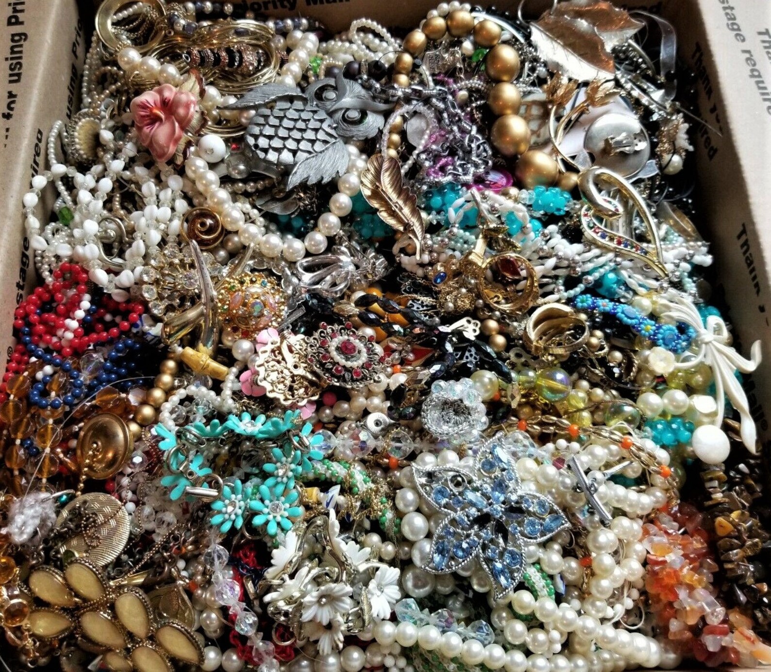 3 LBS Junk Box Unsearched Jewelry Surprise Treasure Fun Etsy