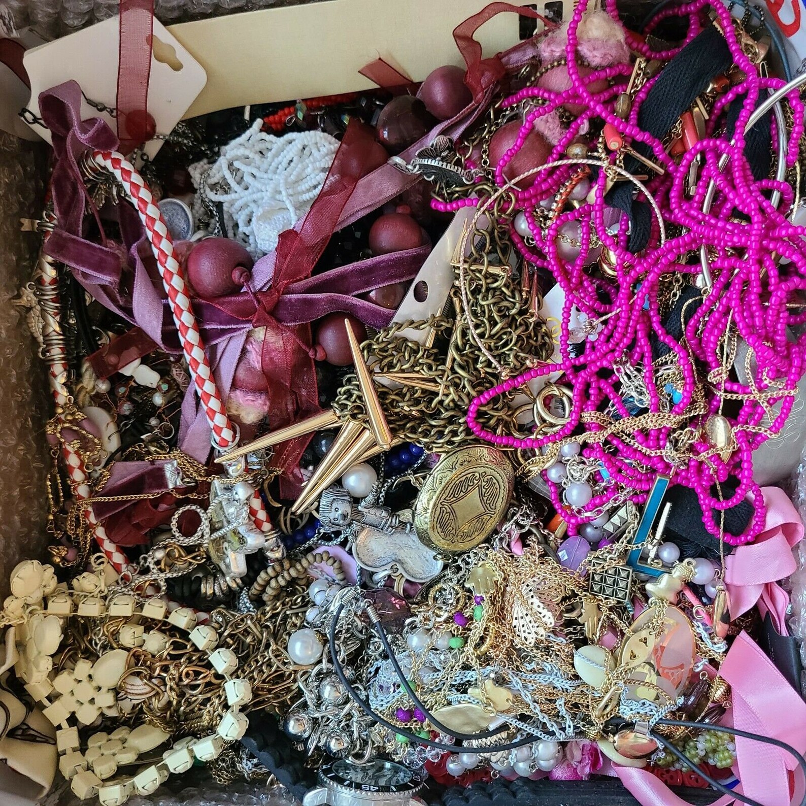 7LB Junk Box Wholesale Unsearched Jewelry Truly Curious Etsy