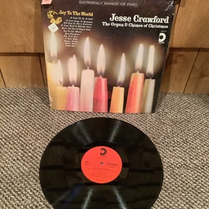 Jesse Crawford The Organ & Chimes of Christmas - 12” Vintage Vinyl Record