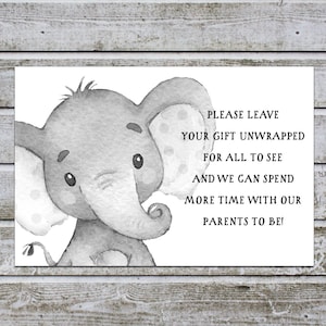 Baby Shower Tags Printable, Display Shower Insert, Unwrapped Gift Request, Display Shower Baby Shower Insert Instant Download (w10)