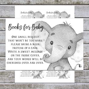 Baby Shower Apportez un livre au lieu d’une carte Demande de livre Bibliothèque pour bébé Baby Shower imprimable
