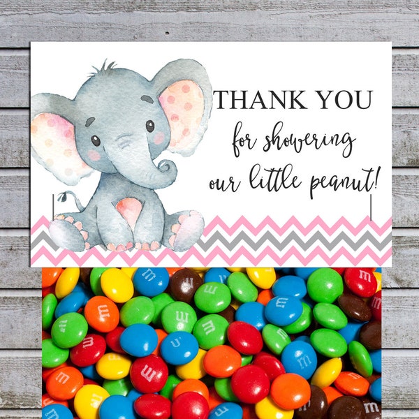 Treat Bag Tag Girl Baby Shower Etsy