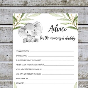 Consigli per futuri genitori, Consigli per mamma e papà Download istantaneo stampabile per il baby shower w20a2