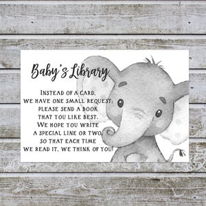 Baby Shower Apportez un livre au lieu d'une carte | Livre demande bébé bibliothèque imprimable Baby Shower Invitation insérer carte w10t2n téléchargement immédiat