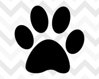 Pawprint SVG File, Dog Paw Svg, Cat Paw Svg, Png, Instant Download for Cricut or Silhouette, Vinyl Cutting File | i1