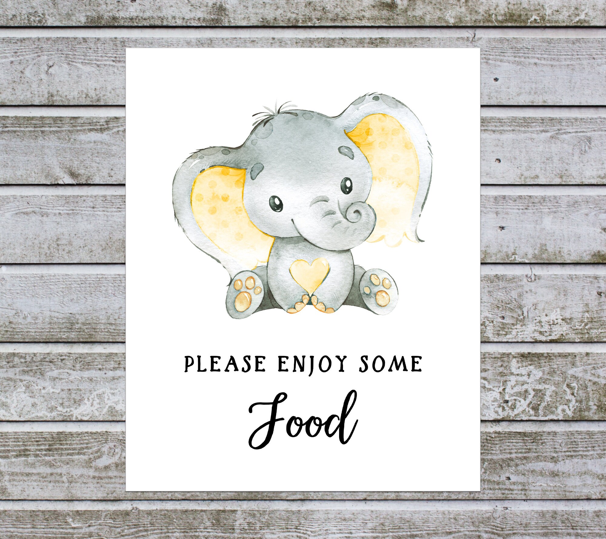 Baby Shower Food Sign Printable Food Sign Birthday Food Etsy