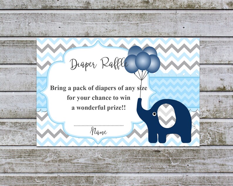 diaper raffle ticket printable download diaper raffle boy