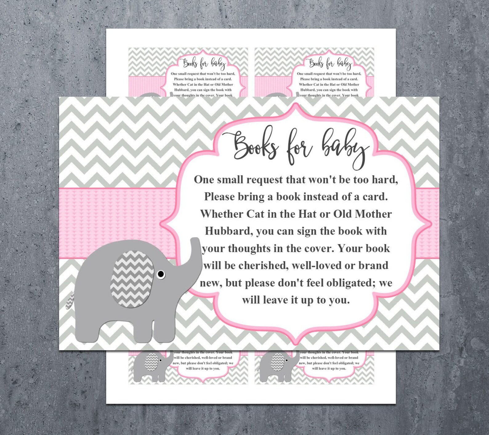 Baby Shower Bring a Book Instead of a Card Book Request Baby Etsy
