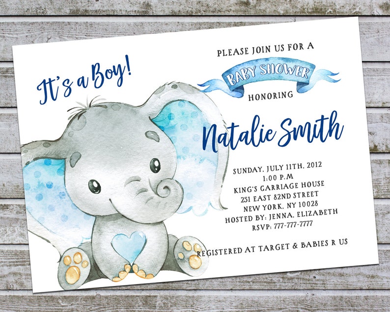 Boy Youngster Shower Invites Elephant Printable Kid Shower Invitation Boy Child Shower Invitations Template (w1c1) image about Printable Baby Shower Invites named Boy Youngster Shower Invites Elephant Printable Kid Shower Invitation Boy Boy or girl Shower Invitations Template (w1c1)