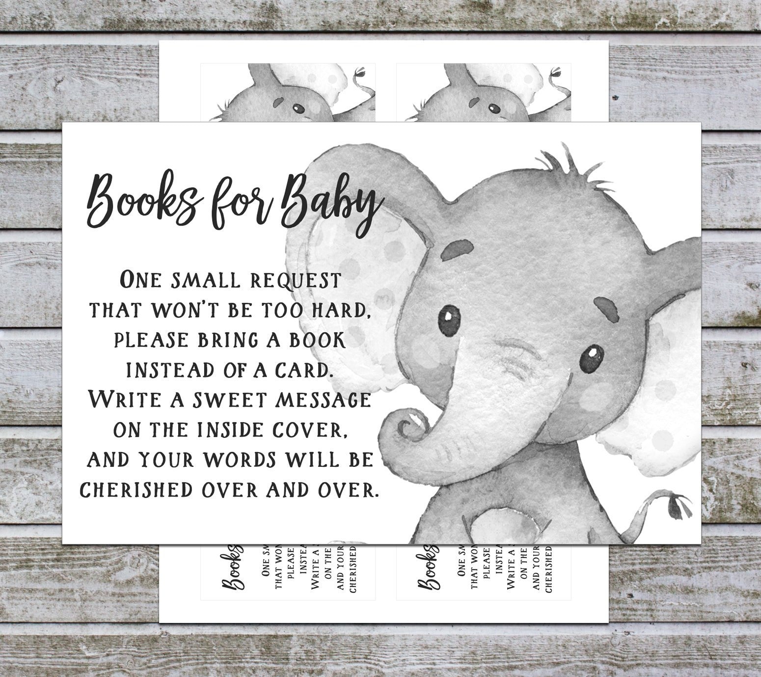 Baby Shower Bring a Book Instead of a Card Book Request Baby Etsy