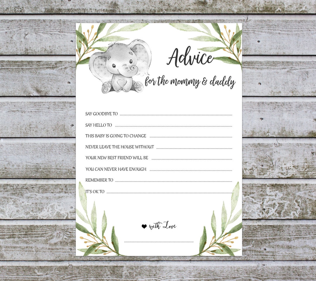 Advice for Parents to Be, Advice for the Mommy and Daddy Baby Shower ...