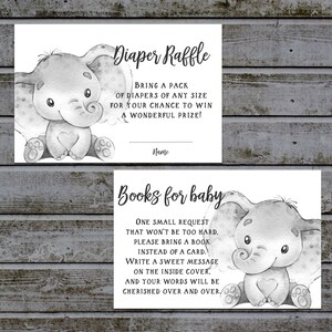 Bring a Book Instead of a Card, Diaper Raffle Ticket Printable | Book Request Baby Shower Invitation Inserts Instant Download (w3l)