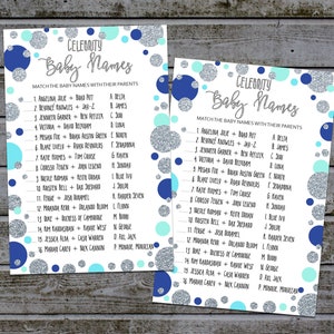 Celebrity Baby Name Game, Celebrity Baby Shower Game Printable, Instant Download (v51)