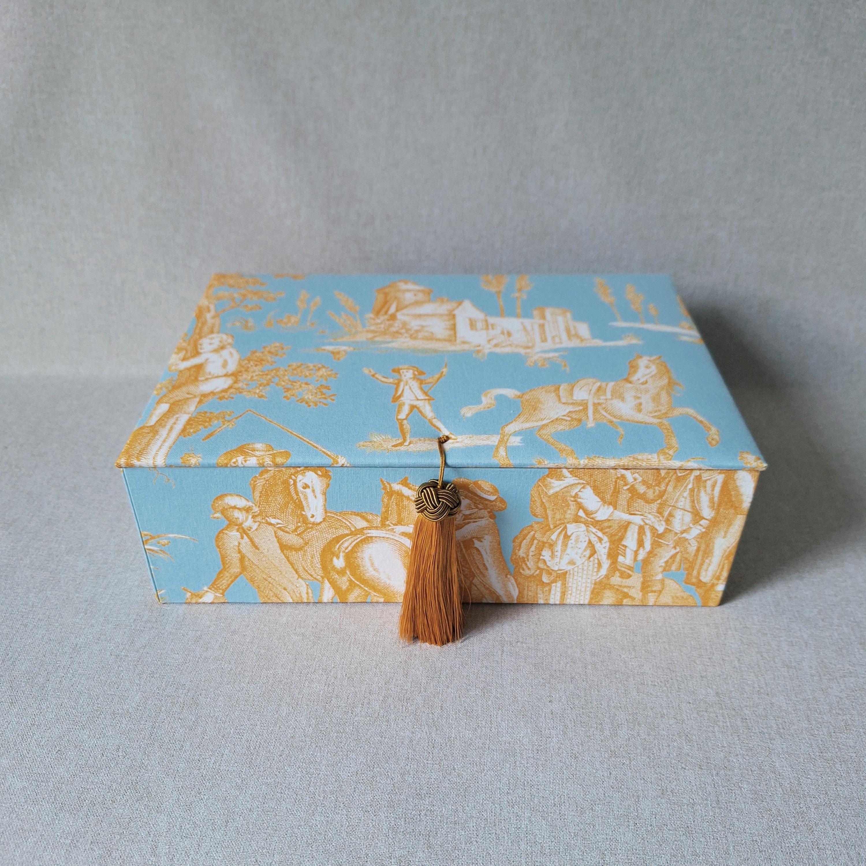 Toile De Jouy Box - Etsy