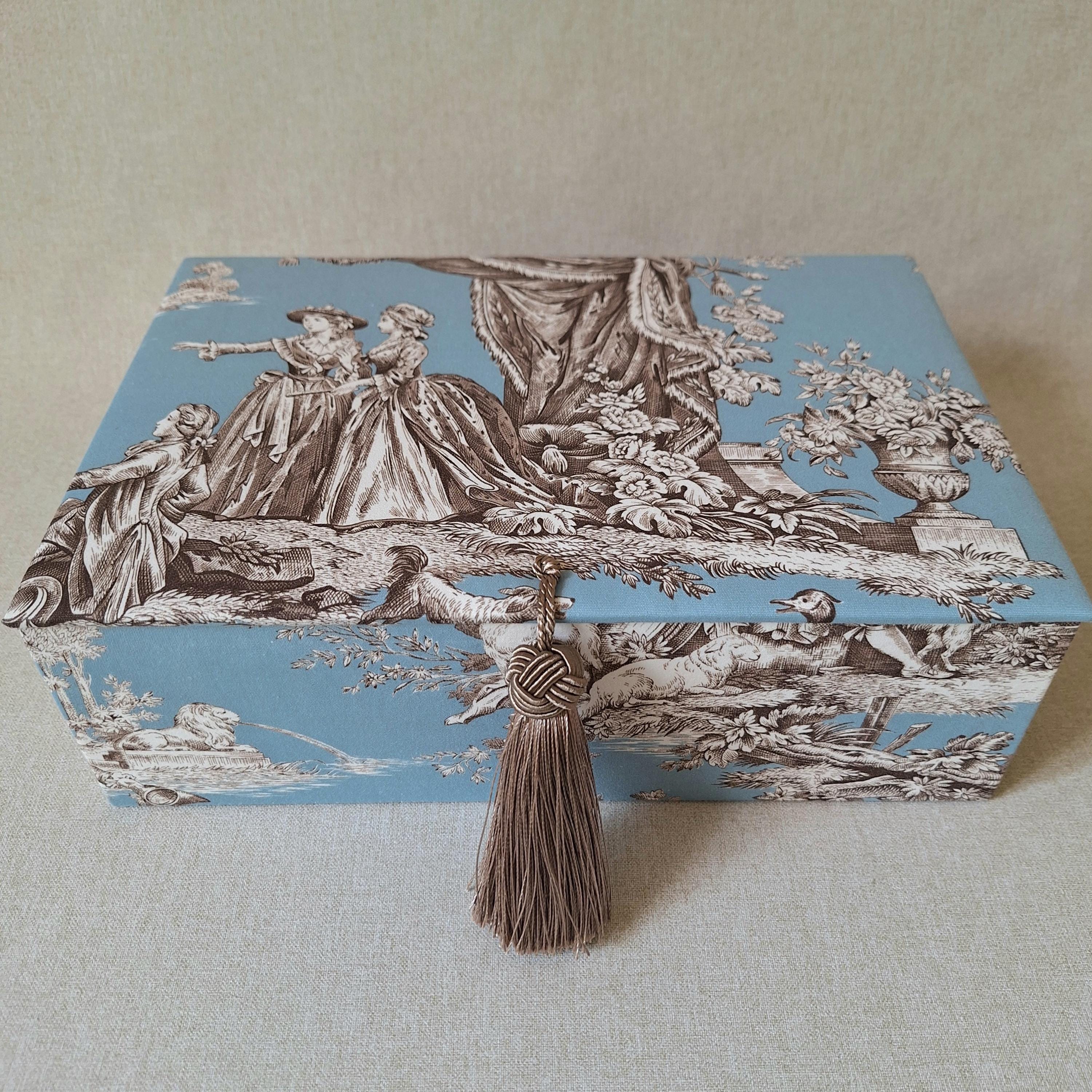 トワルドジユイの箱 Toile De Jouy Box - Etsy