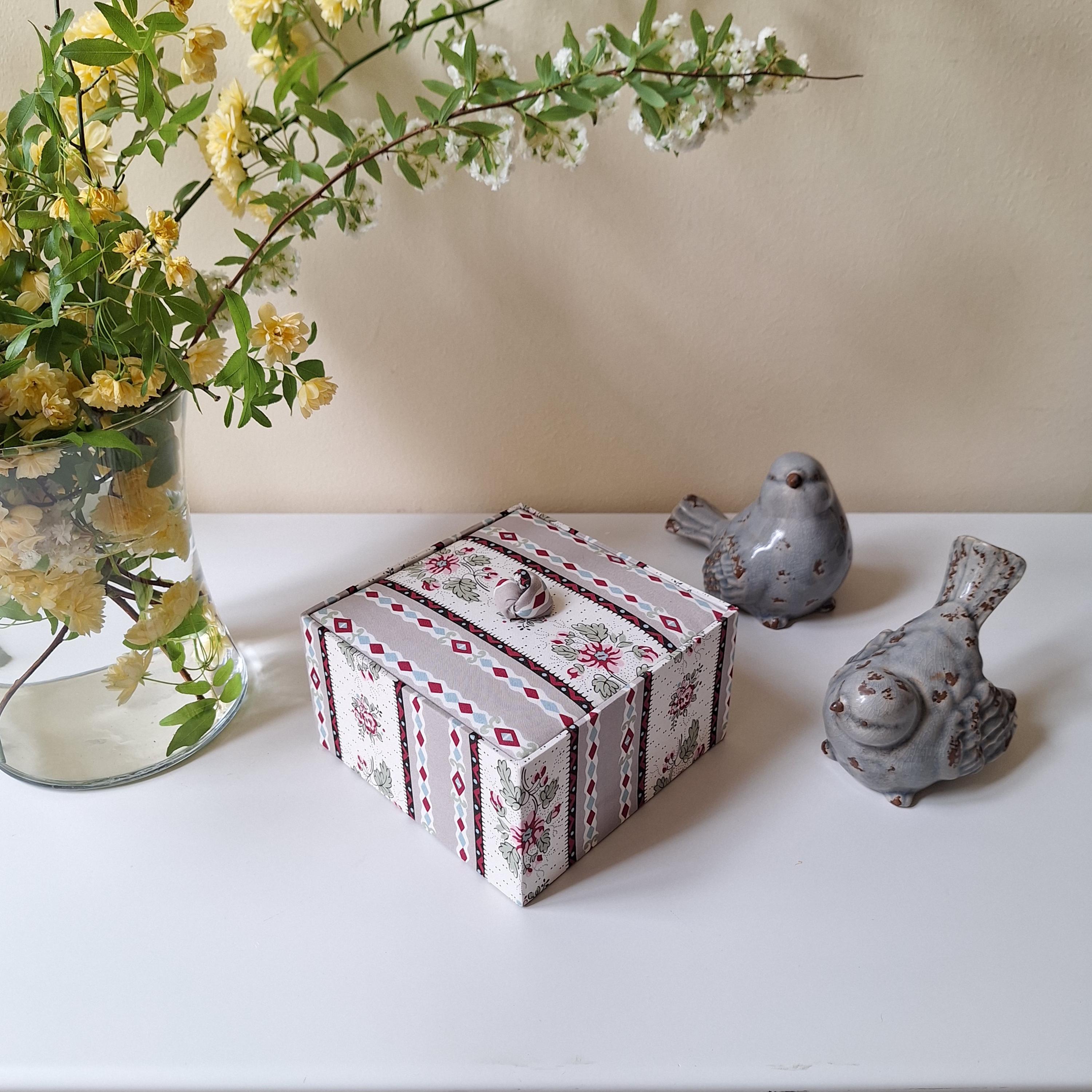 Chic Floral Hair Accessory Box Decorative Hair Clip Storage Box - Etsy main image 3