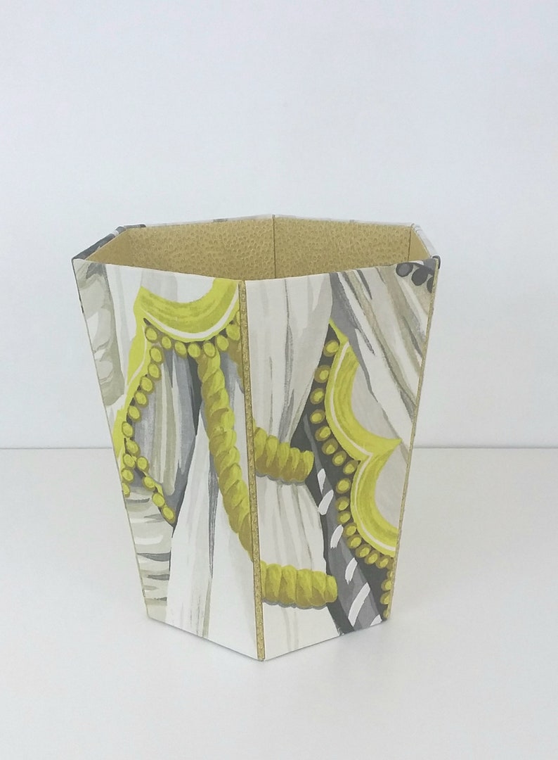 Decorative Paper Basket Bathroom Waste Paper Bin Bedroom Wastepaper Basket Fabric From Designers Guild