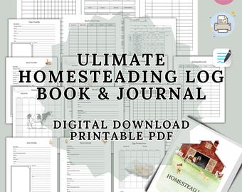 Homestead Log, 77-Page Farm Management Planner (PDF Download)