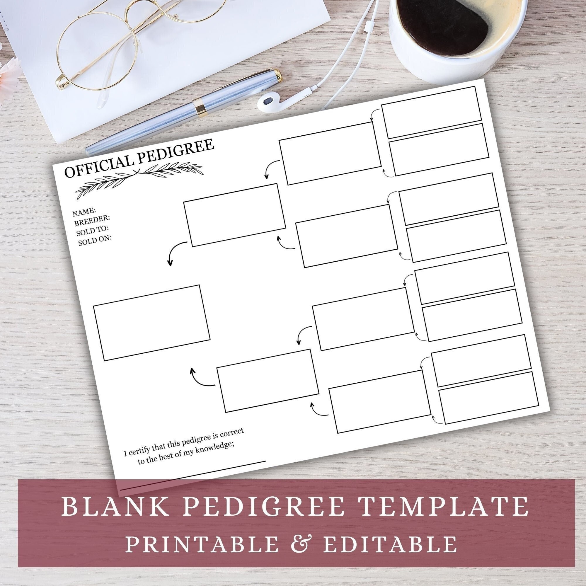 Blank Pedigree Template, Pedigree Template, Horse Pedigree, Rat Pedigree, Rabbit Pedigree, Bunny Pedigree, Dog Pedigree, Horse Pedigree,