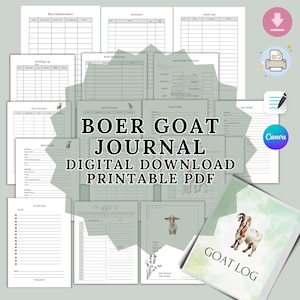 Diario delle capre boere, registrazioni delle nascite e del latte (PDF stampabile)