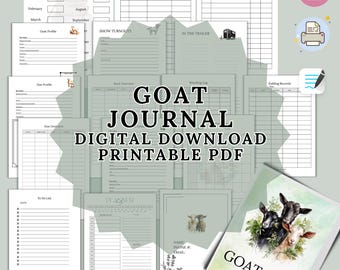 Goat Management Log, Herd Tracker Printable (Digital Download)