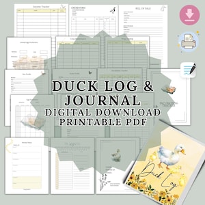 Duck Breeding Log Book: Hatchery & Incubation Tracker (PDF Download)