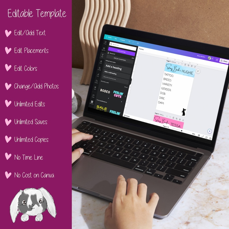 Rabbit Cage Cards, Rabbit Breeder, Rabbit Show Cards, Rabbit ID, Rabbit