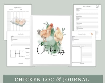 Diario de Gallinas: Diario para Gallinas, Cuidador de Granjas y Criaderos (Descarga Digital)