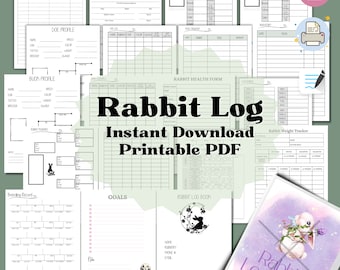Rabbit Management Log Book, Rabbit Log, Rabbit Breeding, Rabbit Tracker, Rabbit Printables, Husbandry Management, Bunny Breeding, Bunny Log
