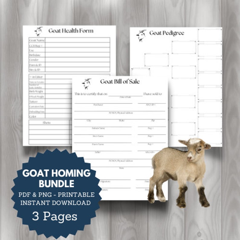 Goat Breeder, Goat Sale, Goat Bill of Sale, Pedigree, Livestock, Goats