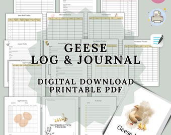 Carnet de bord des oies, production d'oeufs et suivi de la reproduction (téléchargement PDF)