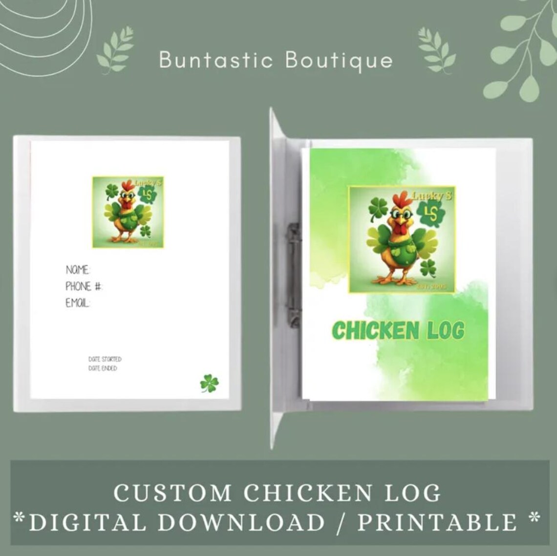 Custom Animal Log Book: Personalized Farm & Pet Records (digital ...