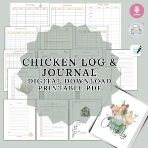 Chicken Keeper Log Book: Hatchery & Egg Production Tracker (Digital Download)