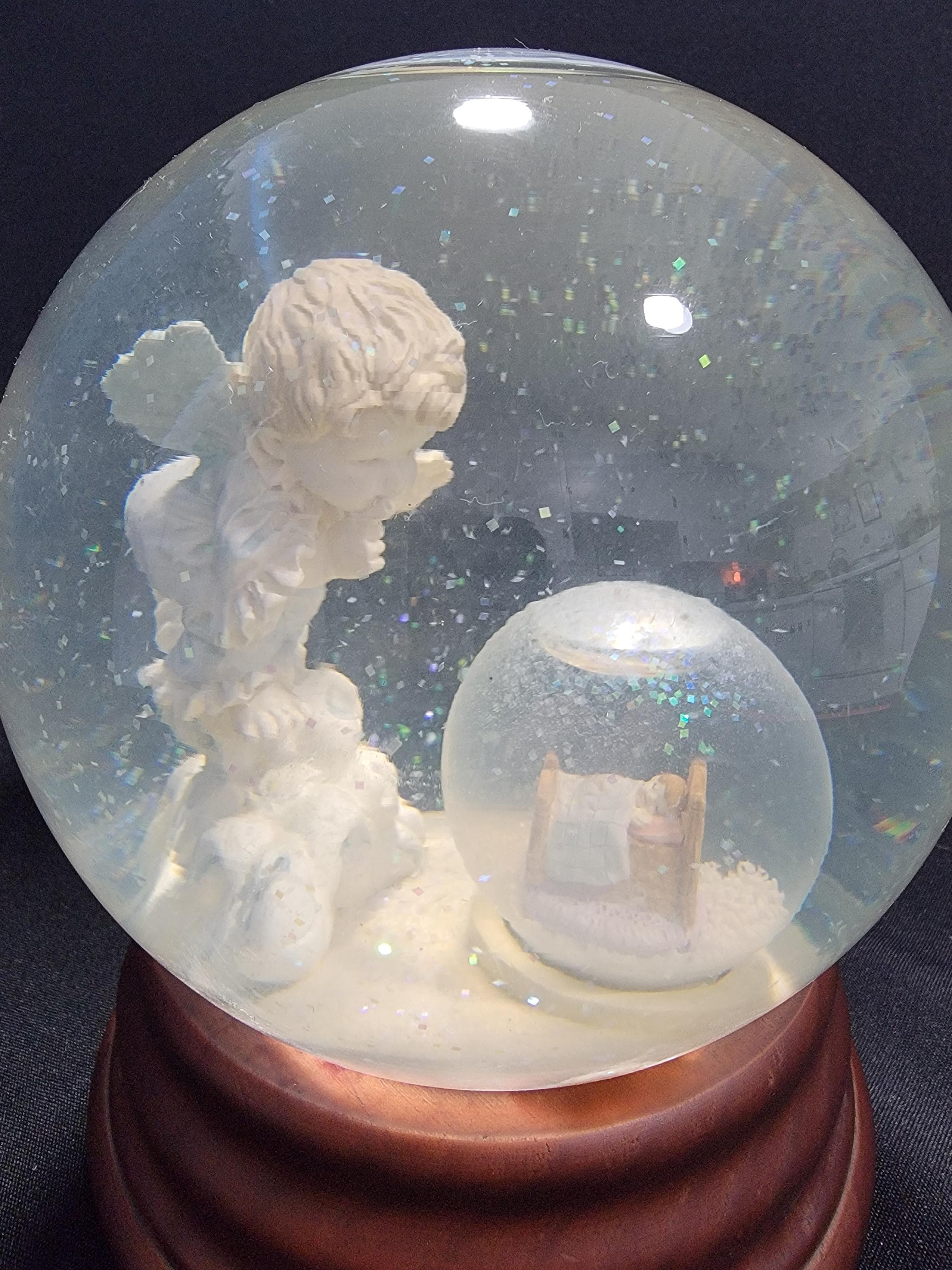 Vintage ❄️⚗️Real collectables limited edition SNOW GLOBE  floating CZ diamonites Vintage Fantasia Disney Snowglobe - Etsy main image 4