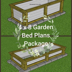 Raised Garden Bed Plans, Raised Planter Plans, Garden Bed Raised, Steel Planter, PDF Plans, DIY Planter, Raised Beds
