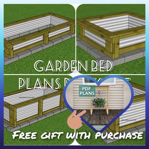 Raised Garden Bed Plans, Raised Planter Plans, Garden Bed Raised, Steel Planter, PDF Plans, DIY Planter, Raised Beds