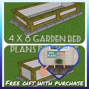 Raised Garden Bed Plans, Raised Planter Plans, Garden Bed Raised, Steel Planter, PDF Plans, DIY Planter, Raised Beds