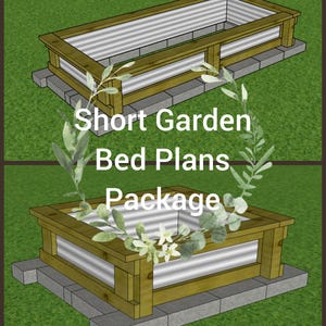Raised Garden Bed Plans, Raised Planter Plans, Garden Bed Raised, Steel Planter, PDF Plans, DIY Planter, Raised Beds